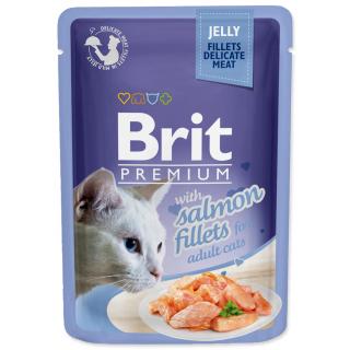 BRIT Premium Cat Kapsička Delicate Fillets in Jelly with Salmon 85g