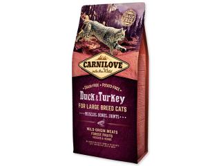 Carnilove Duck and Turkey Large Breed Cats – Muscles, Bones, Joints 6kg