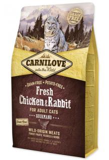 CARNILOVE Fresh Chicken & Rabbit Gourmand for Adult cats 400 g