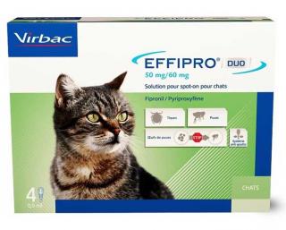Effipro Duo Cat 50/60 mg spot-on 4 x 0.5 ml
