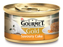 GOURMET Gold konzerva Savoury Cake  s kuřetem a mrkví 85 g