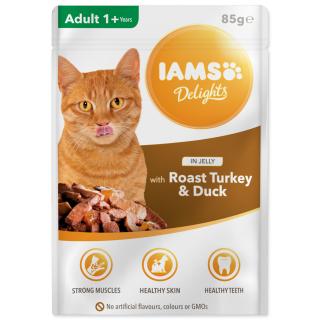 IAMS cat delights turkey & duck in jelly 85 g