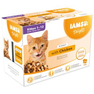 IAMS kitten delights chicken in gravy multipack 1020 g