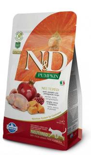 N&D Grain Free Cat Adult Pumpkin Neutered Quail & Pomegranate 300 g