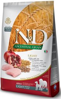 N&D Low Grain Dog Adult Light M/L Chicken & Pomegranate 2,5 kg