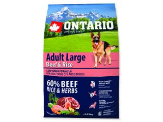 ONTARIO Adult Large Beef & Rice 2,25 kg