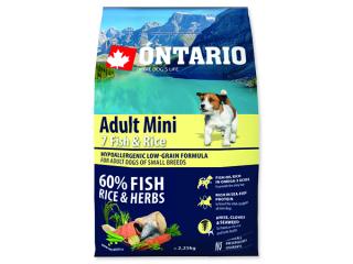 ONTARIO Adult Mini Fish & Rice 2,25 kg