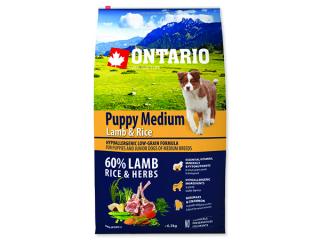 ONTARIO Puppy Medium Lamb & Rice 6,5 kg