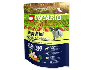 ONTARIO Puppy Mini Chicken & Potatoes & Herbs 0,75kg
