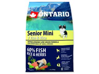 ONTARIO Senior Mini Fish & Rice 2,25 kg