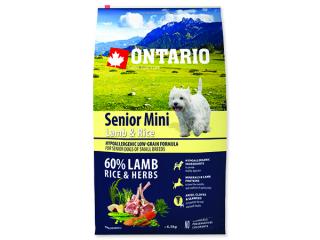 ONTARIO Senior Mini Lamb & Rice 6,5 kg