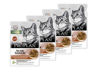 Pro Plan Cat kapsička Sterilised Beef 85 g 3+1