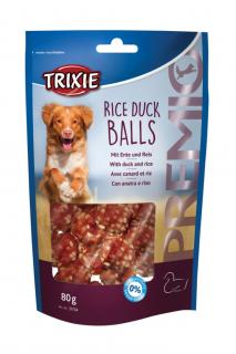 Trixie Premio RICE DUCK BALLS - kuličky kachna a rýže 80 g