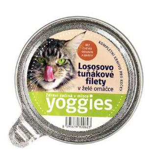 Yoggies mističky pro kočky s lososem a tuňákem v lahodné želé omáčce 85 g