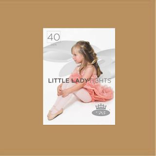 Boma LITTLE LADY tights 40 DEN dětské/dívčí silonové punčocháče bez zesíleného sedu a špičky