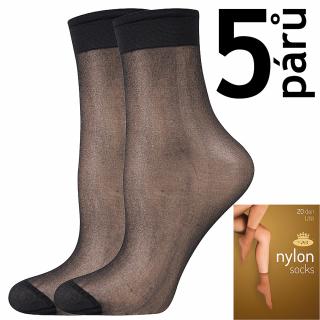Boma NYLON socks 20 DEN silonové ponožky (5 párů)