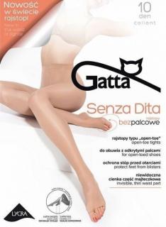 Gatta SENZA DITA 10 DEN punčochové kalhoty s otevřenou špičkou