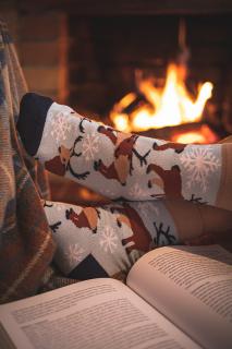 Lonka DAMERRY vánoční bavlněné ponožky (1 pár)