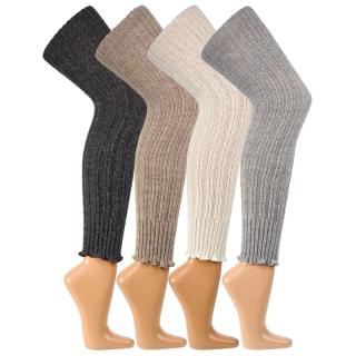Socks 4 fun 2356 vysoký vlněný návlek na nohy - nadkolenkové štulpny