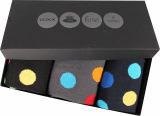 Voxx WEBOX pánské ponožky v dárkové krabičce (3 ks) Ag
