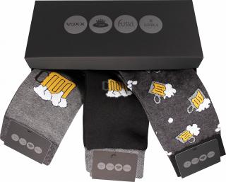 Voxx WEBOX pánské ponožky v dárkové krabičce (3 ks) Ag