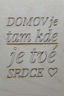 Překližka - cedulka březová 15x10