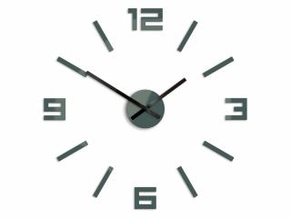 Moderní nástěnné hodiny ARABIC GRAY HMCNH056-gray (nalepovací hodiny na stěnu)