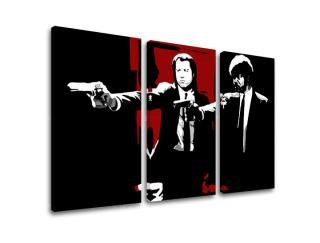 Tištěný POP Art obraz Pulp Fiction 3 dílný pulp5 (pop art obrazy)