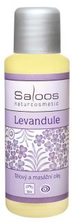 Levandule - Bio tělový a masážní olej Objem: 50 ml