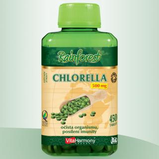 RainForest® Chlorella 500 mg Množství: 450 tablet