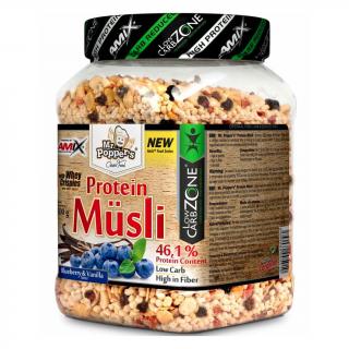 Amix Mr. Popper´s Protein Müsli, 500 g Příchuť: Borůvka/Vanilka