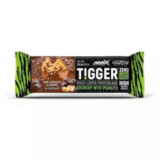 AMIX TIGGER Zero bar 60 g Příchuť: Tmavá čokoláda/Karamel