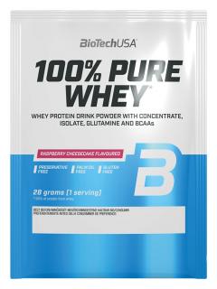 BioTech USA 100% Pure Whey Protein TESTER 28 g Příchuť: Lískový oříšek