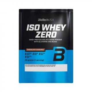 BioTech USA ISO Whey Protein ZERO bez laktózy TESTER, 25 g Příchuť: Čokoláda/Karamel