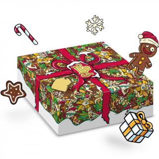 LifeLike Vánoční dárková krabička plná adventních dobrůtek 1250 g