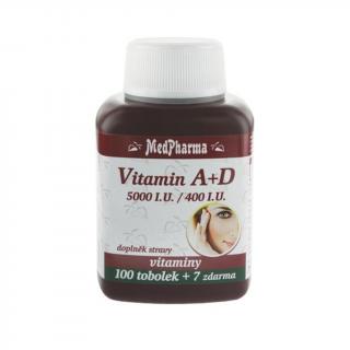 MedPharma Vitamín A + D (5000 I.U./400 I.U.) 107 tobolek