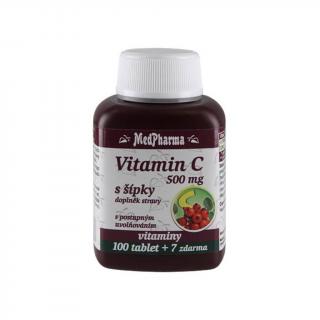 MedPharma Vitamín C 500 mg se šípky (prodloužený účinek) 107 tablet