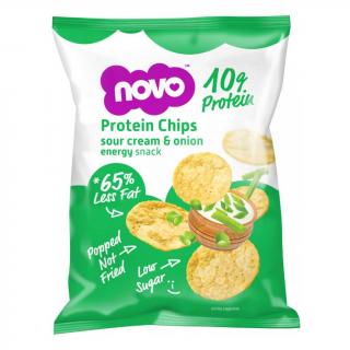 NOVO Protein Chips, 30 g Příchuť: Zakysaná smetana s cibulí