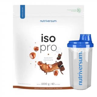 Nutriversum Iso Pro Protein, 1000 g  + Shaker Příchuť: Bílá čokoláda/Jahoda