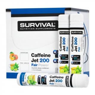 Survival Caffeine Jet, 200 25 ml Příchuť: Limetka/Zelený čaj