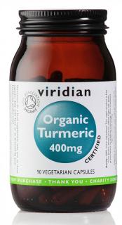 Viridian Turmeric 400mg Organic 90 kapslí - EXP 02/09/23