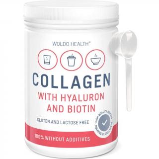 WoldoHealth Kolagen, Kyselina hyaluronová, Biotin, 500 g