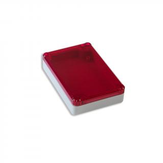Plastová krabička KM-78GTR, šedá, červené víko