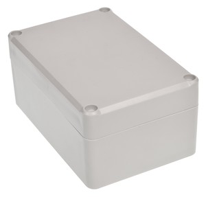 Plastová krabička Z57JH TM, šedá, mosazné matky