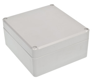 Plastová krabička Z59JH TM, šedá, mosazné matky