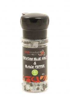 Perská Modrá Sůl Černým Pepřem V mlýnku (80 G)