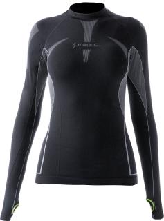 Dámské sportovní tričko s dlouhým rukávem IRON-IC - černá Barva: Černá, Velikost: S/M