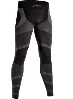 Dlouhé pánské funkční kalhoty IRON-IC - černo-šedá Barva: Černá, Velikost: L/XL