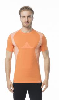 Pánské funkční tričko s krátkým rukávem IRON-IC - Follow the Genius - oranžová Barva: Oranžová, Velikost: L/XL