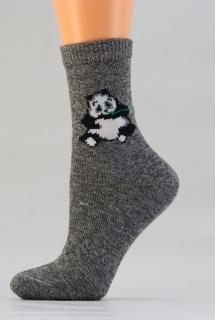 Dětské bavlněné ponožky D012 panda - mele